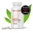 パワースルー - 記憶のための向知性脳サプリメントとL-テアニン、Bacopa Monnieri、Rhodiola Rosea、B12、エネルギーの丸薬、気分のサポート、記憶焦点のための最高の脳サプリメント