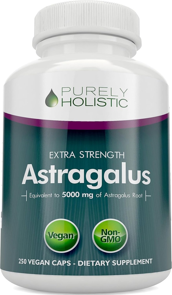 Astragalusのカプセル5,000のmg - 250のカプセル、8+の月の供給-優秀な強さのAstragalusの根のエキス20:1 -非GMO、ベジタリアン及びビーガンフレンドリー-免疫システム及び心臓血管を支えて下さい