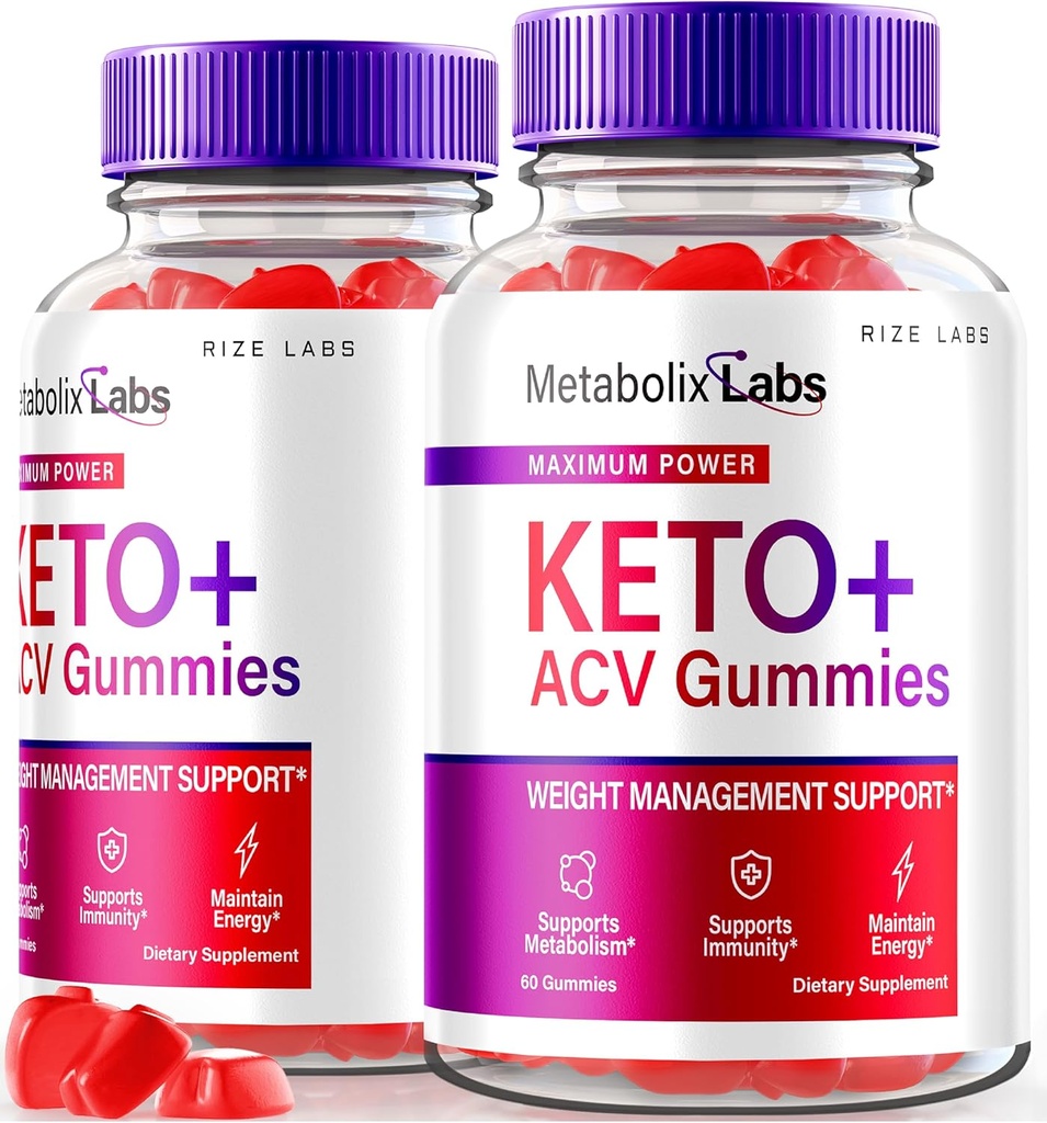 ライズラボ - - Metabolix Labs Keto Plus ACV Gummies - 重量管理サポートApple Cider Vinegarサプリメント(120グミー)
