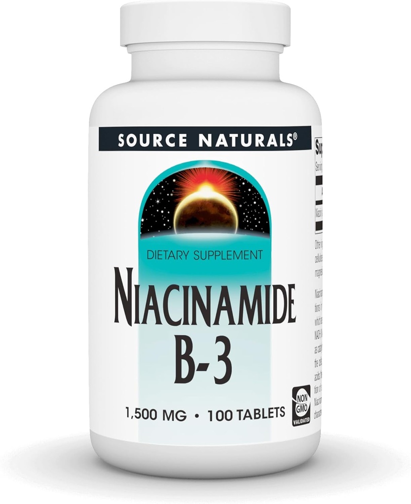 源のNaturals Niacinamide B-3-1500のmg、100のタブレット