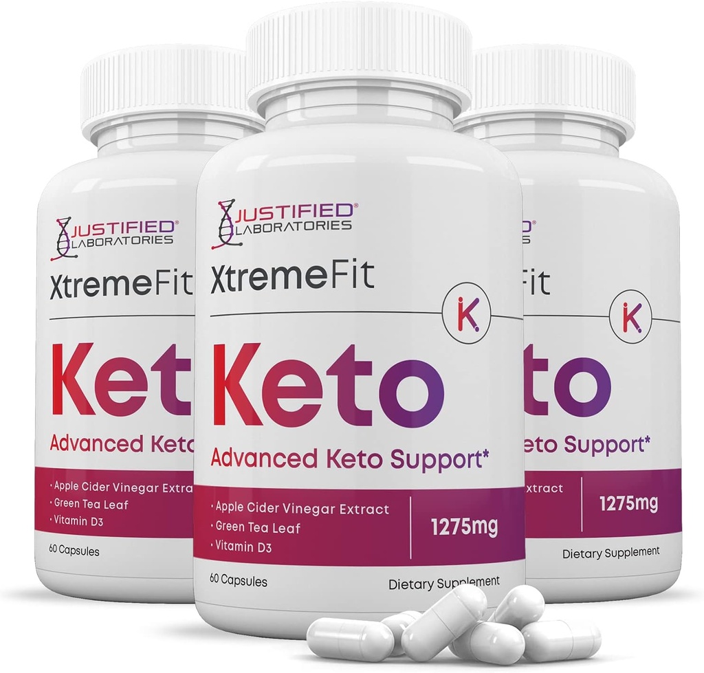 正当化された実験室(3のパック)のXtremeはKeto ACVの丸薬1275MGに合います AppleのサイダーのVinegar Ketoサポート ブレンドの代わりとGummies 180のカプセルと方式化される