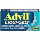 Advil Liqui-Gelsの痛みのRelieverおよびファーバーの減力剤、頭痛、腰痛、月経の痛みおよび接合箇所の痛みの救助のためのIbuprofen 200mgの大人のための痛みの薬- 40の液体はカプセルを満たしました
