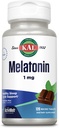KALのMelatonin 1mgの睡眠の援助、Melatoninの補足は弛緩および健康な睡眠周期、速い分解のActivMelts、自然なチョコレートミントの味、ベジタリアン、120のサーブ、120のマイクロ タブを包みます
