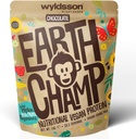 ビーガンプロテインパウダー(1kg) - 28サービング - WyldssonによるEarthChamp - 植物ベースのチョコレートプロテインパウダーシェイク - 乳製品無料 - 乳液フリー(チョック)