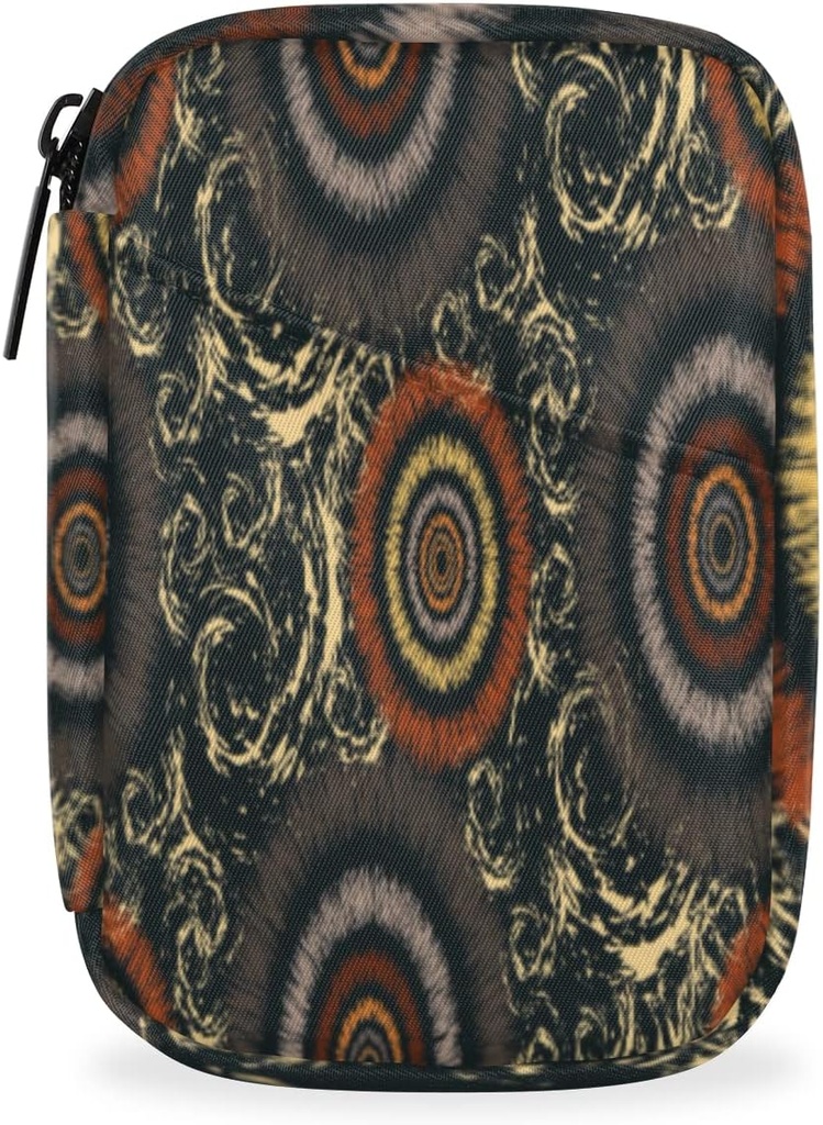 ヴィンテージ印象主義サークルピルケース 週刊医薬品オーガナイザー トラベルバッグ セブンデイピルボックス ビタミンサプリメントボックス 魚油ピルホルダー