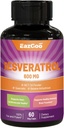 Resveratrol 600のmgのトランスResveratrolの補足、酸化防止健康の老化サポート、60のカプセル