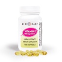 GeriCare 高効力ビタミンEカプセル - 皮膚&免疫サポート用400 IU、180mg | 100カウント | 女性と男性のための有機ビタミンE
