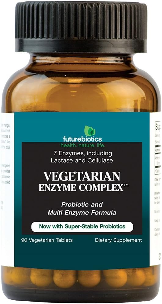 Futurebioticsベジタリアン酵素コンプレックス、90錠