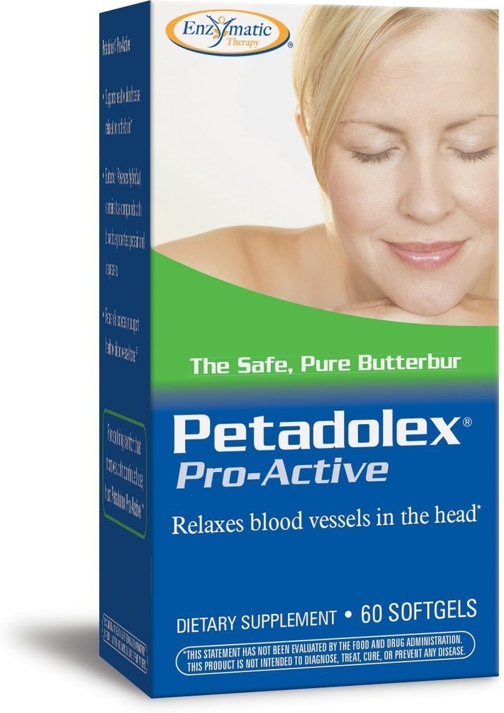 Nature's Way Petadolex Pro-Active, 血液容器の健康とブレインで特許を取ったバターバー*, 60 Softgels