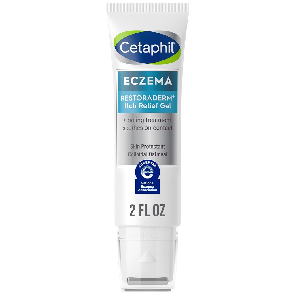 CETAPHIL ECZEMA RESTORADERM の Itch の救助のゲル、Eczema の傾向がある皮、2 の fl の oz、即刻 Soothes の 12 時間 Itch の救助、0.5% の皮の保護剤のコロイド オートミール、ステロイドは放します