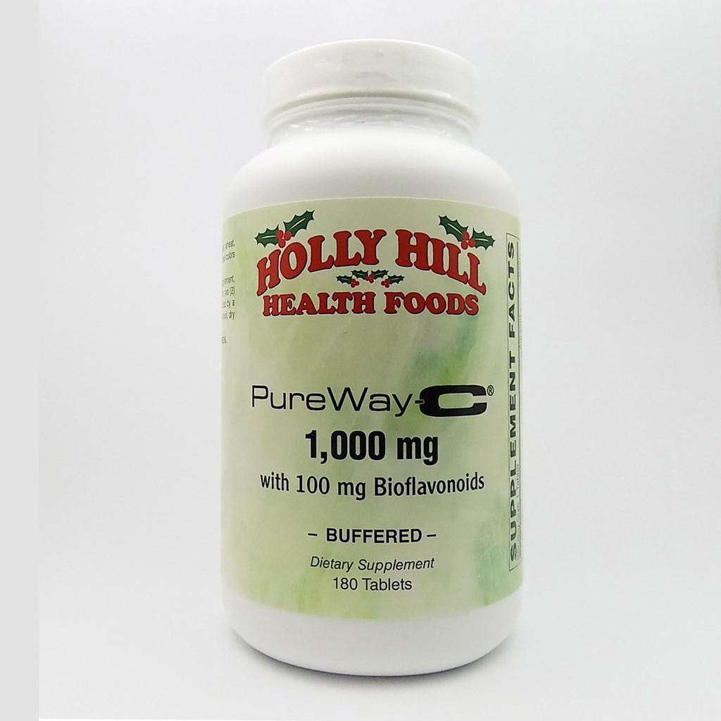 ホルリーヒル健康食品、ピュアウェイC 1000 MG 100 MGバイオフラボノイド、バッファリング、180錠