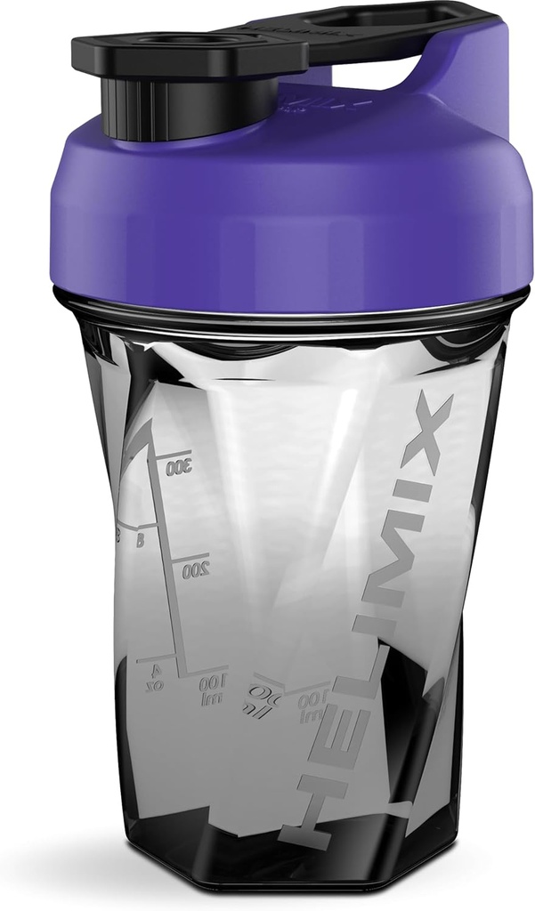HELIMIX 1.5 Vortex ブレンダー シェーカー ボトルは最大 20 oz | ブレンドボールやウィスク | アメリカ製 | ポータブルプレワークアウト ウィー プロテイン ドリンク シェーカー カップ | ミックスカクテル スムージー シェイク | トップ ラック セーフ
