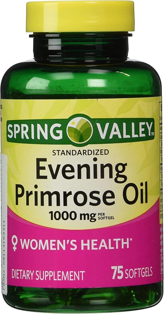 イブニング Primrose オイルの女性の健康の食事療法の補足のSoftgels、1000のmg、75の計算