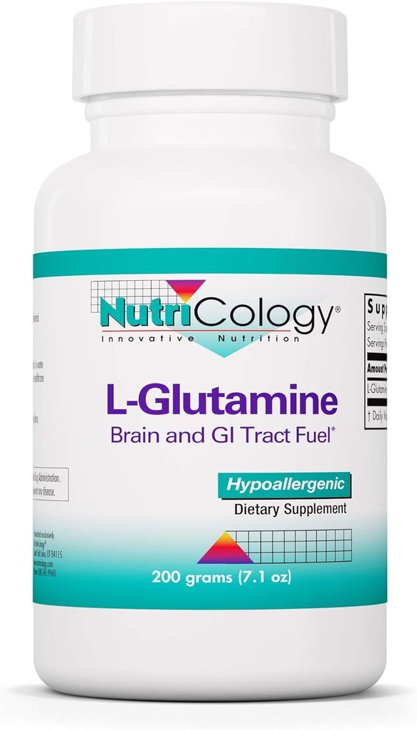 Nutricology L グルタミン の粉 - 男性及び女性のための腸の健康、自由な形態のアミノ酸、純粋、4.7g の補足 - 7.1 オウンス
