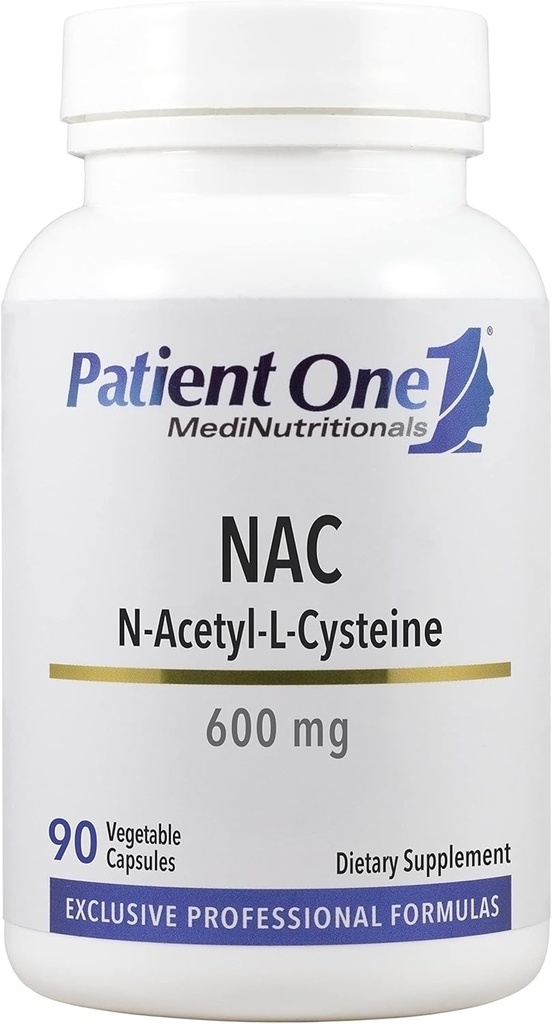 Patient One NAC (N-Acetyl Cysteine) 600 mg | Supplement to Support Immune, Respiratory and Liver Health* | 90 Capsules