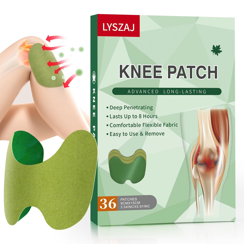 36Pcs膝パッチ、木製のエキスのステッカーKnee、背部、首、肩のための接合箇所の8時間の熱パッチ