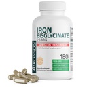 Bronsonの鉄のBisglycinateはStomach、サポート エネルギー及び健康な赤血球の生産-非便秘の方式-非GMO、180のベジタリアンのカプセルに与えます