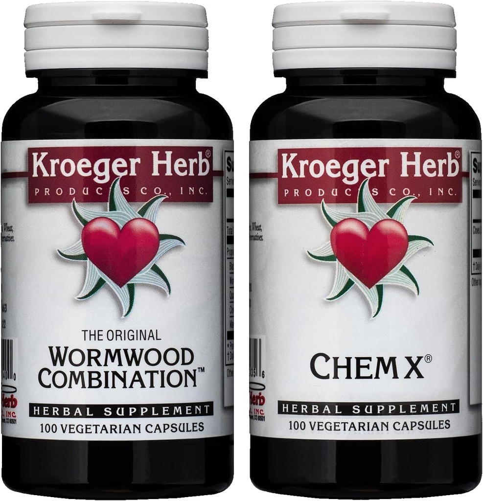 Kroeger Herb Products Wormwood and Chem X Bundle