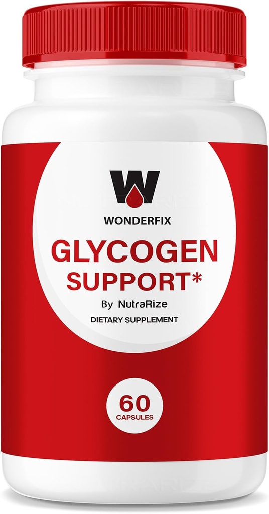 Wonderfix Glycogenサポートカプセル - 安定的な健康的なレベルを維持するための公式Wonderfix Glycogen、Glycogenサポート高度な血液栄養補助食品、ワンダーフィックスフォーミュラレビュー(60カプセル)