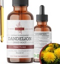 Dandelion Root Tincture 2 oz – アルコールフリーハーブエキス – 670 mg/サービング – グリセリンベースの, ビーガン, 非GMO, 砂糖なし – タンポポド液サプリメント