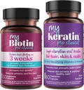 純度プロダクト バンドル - MyBiotin ProClinical + MyKeratinの高度の毛療法 MyBiotin ProClinical (Biotin、MB40Xのマトリックス、アスタキサンチン) - MyKeratin (次世代のケラチンの毛、皮及び釘)