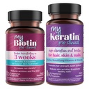 純度プロダクト バンドル - MyBiotin ProClinical + MyKeratinの高度の毛療法 MyBiotin ProClinical (Biotin、MB40Xのマトリックス、アスタキサンチン) - MyKeratin (次世代のケラチンの毛、皮及び釘)
