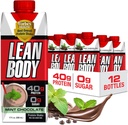 Labrada Lean ボディ レディ トゥ ドリンク ミント チョコレート パイナッシュ、40g 蛋白質、Whey のブレンド、0 砂糖、グルテンフリー、22 のビタミン及び鉱物、(再生利用できるカートン及びふた 12 のパック) LABRADA