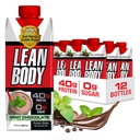 Labrada Lean ボディ レディ トゥ ドリンク ミント チョコレート パイナッシュ、40g 蛋白質、Whey のブレンド、0 砂糖、グルテンフリー、22 のビタミン及び鉱物、(再生利用できるカートン及びふた 12 のパック) LABRADA