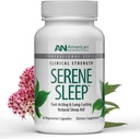 American Nutriceuticals - Serene Sleep Aid - Melatoninとマグネシウム - 大人のためのすべての自然な睡眠援助 - 長持ち - 60カプセル-30日の供給