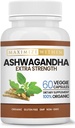 Ashwagandhaの根の余分強さ– 60のベジタリアンのカプセル–高められた吸収のためにフォーミュレートされる応力、気分および免疫の健康を支えて下さい–非GMOの草の補足