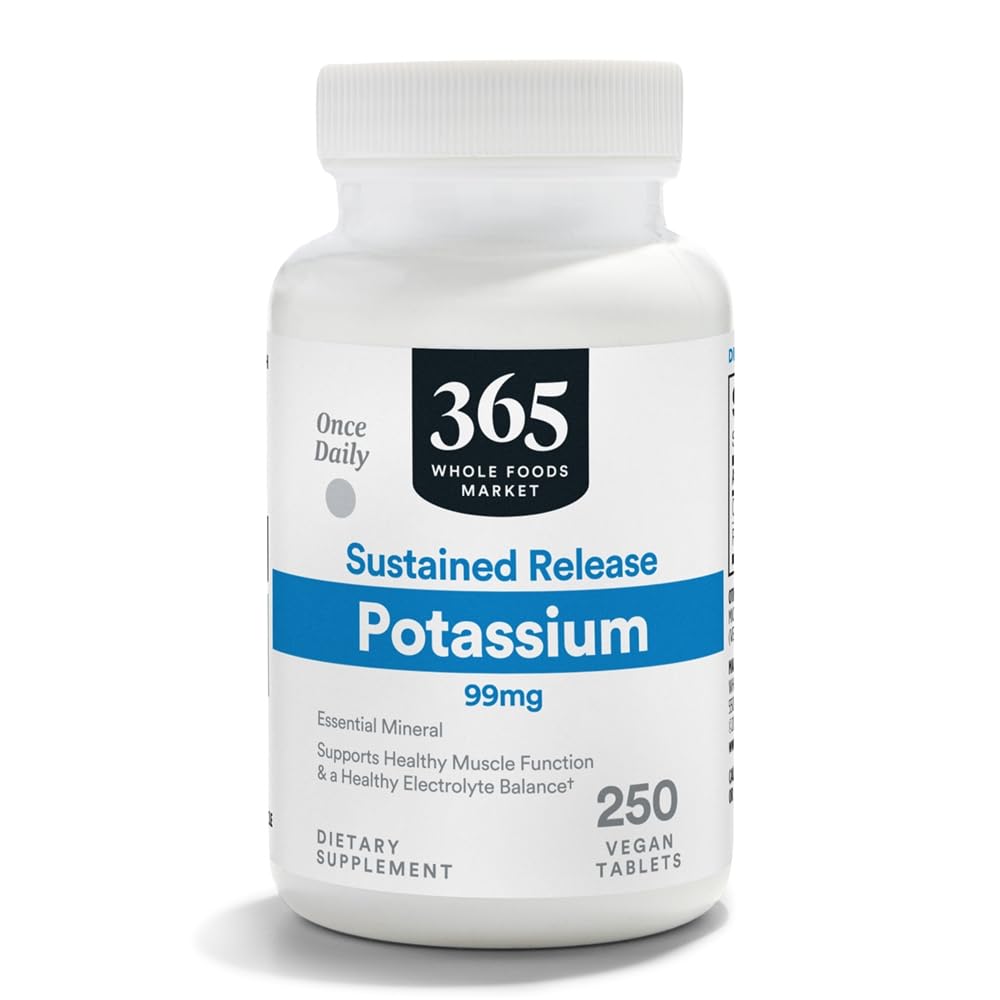全食品市場による365、サステンドリリースカリウム99mg、ビーガン、250錠