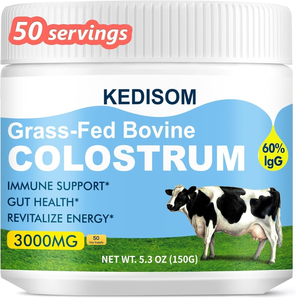 草-Fed の牛の Colostrum の補足の粉- 60% の腸の健康のための高い IgG 3000 の mg、免疫サポート-自然な Liposomal の colostrum の Superfood、不燃にされる 50 のサービングを混合すること容易