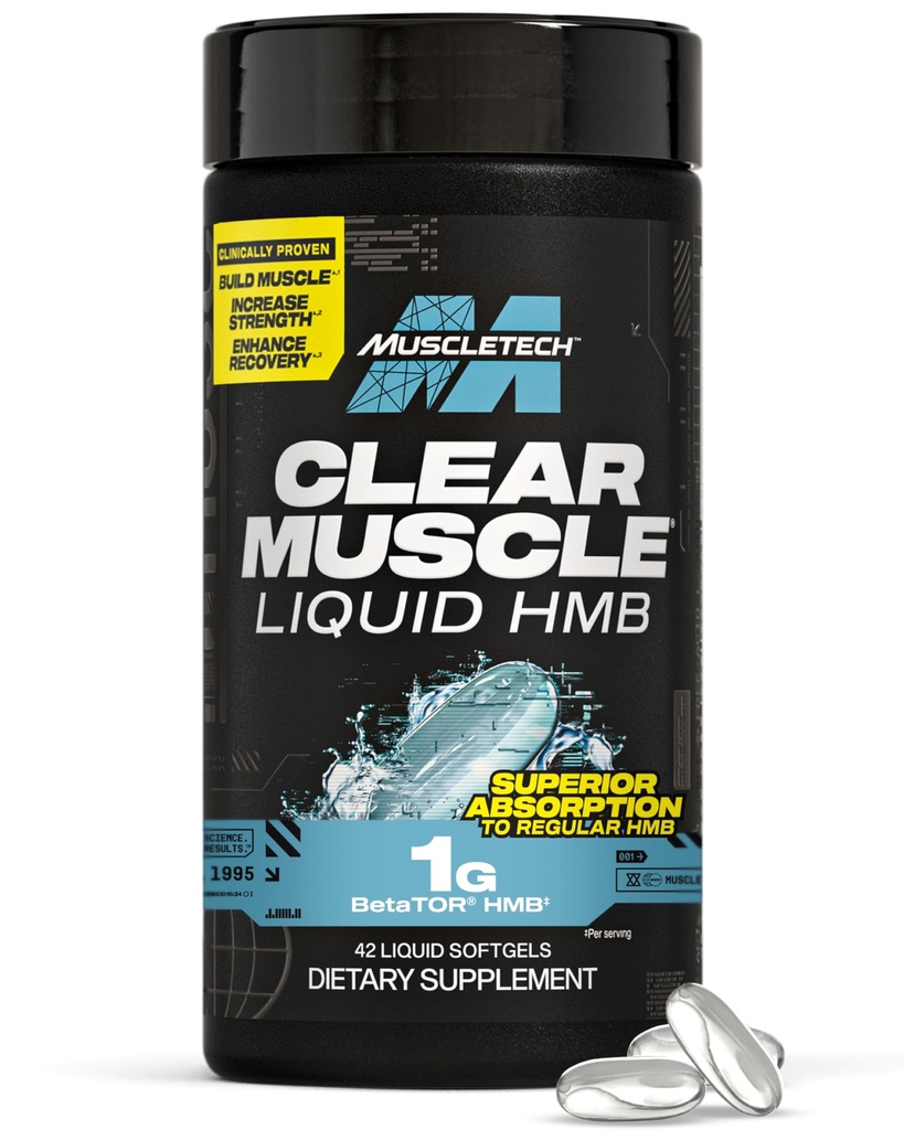 Muscletech HMBは1000mg、明確な筋肉(42の液体のSoftgels)を補います - Lean筋肉のための最も高い等級HMB及び回復HMBの自由な酸筋肉補足ヘルプのDecrease筋肉故障 - 包装5月Vary