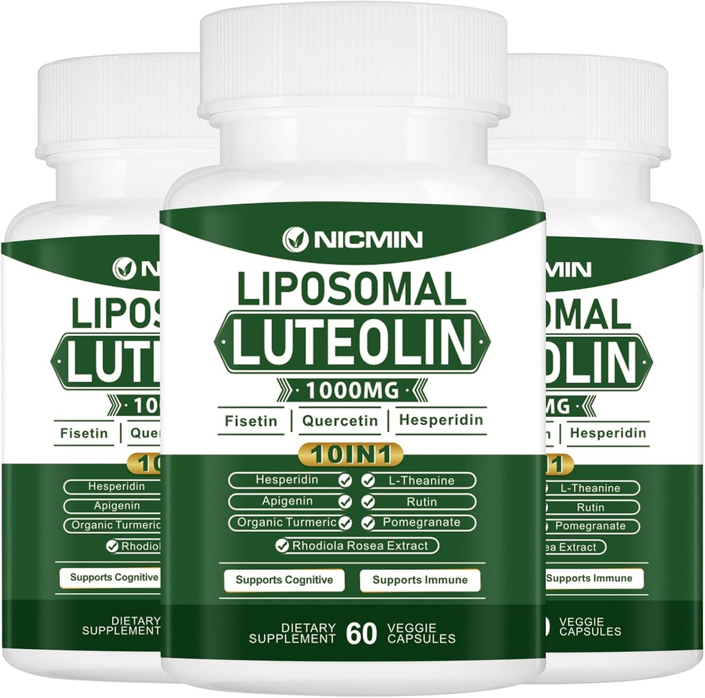 1000MGのLiposomal Luteolinの最高の吸収、有効なLuteolinの補足180のカプセル