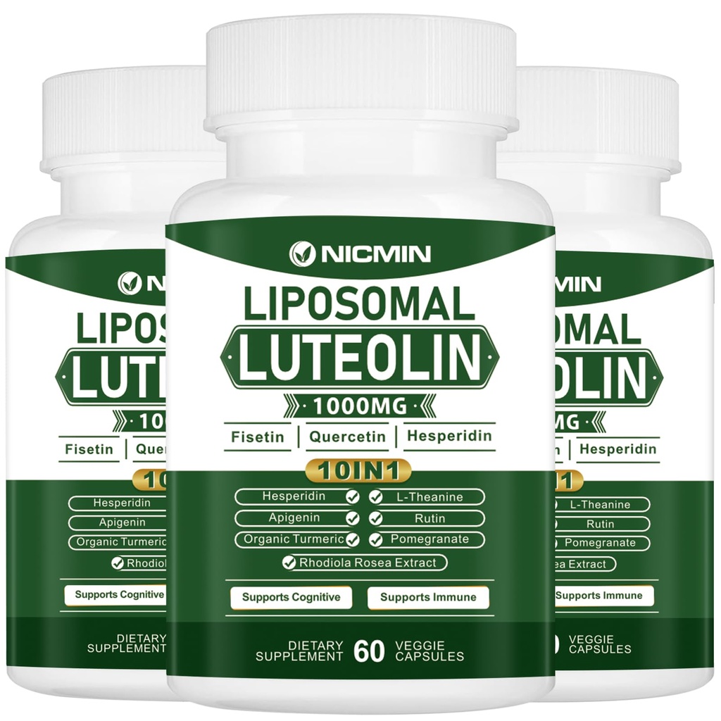 1000MGのLiposomal Luteolinの最高の吸収、有効なLuteolinの補足180のカプセル