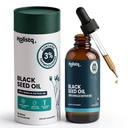 Holistiqブラックシードオイルオーガニックコールドプレスドドロップ | 3% Thymoquinone | 非GMO&ビーガン | コールドプレスドブラックカミンニゲラサティバオイル for 免疫サポート, アセトドコマノネグロ - ドロップス, 100 mL