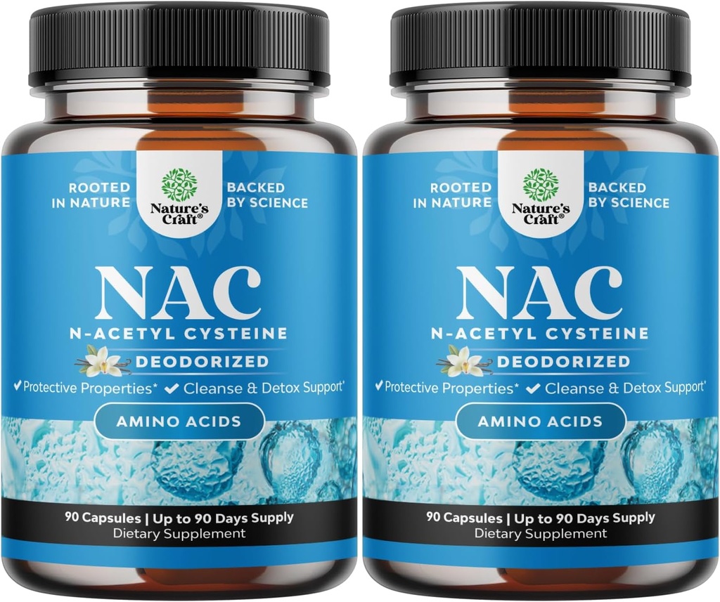 NAC の補足 N アセチル Cysteine 600mg - ビーガン高吸収 NAC 600 mg のカプセル - 肝臓の清潔な Detox のためのグルタチオンのプレcursor & 修理プラス肺の健康と免疫サポート (180 のサービング)