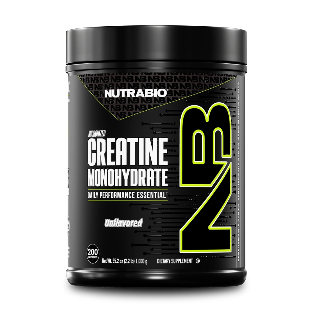 NutraBio の純粋な Micronized のクレアチンの Monohydrate の粉の補足、Unflavored、(1000 g) -サポートバルク筋肉エネルギー、回復および強さ-男性および女性のための高性能液体クロマトグラフィーによってテストされるクレアチンの粉の補足