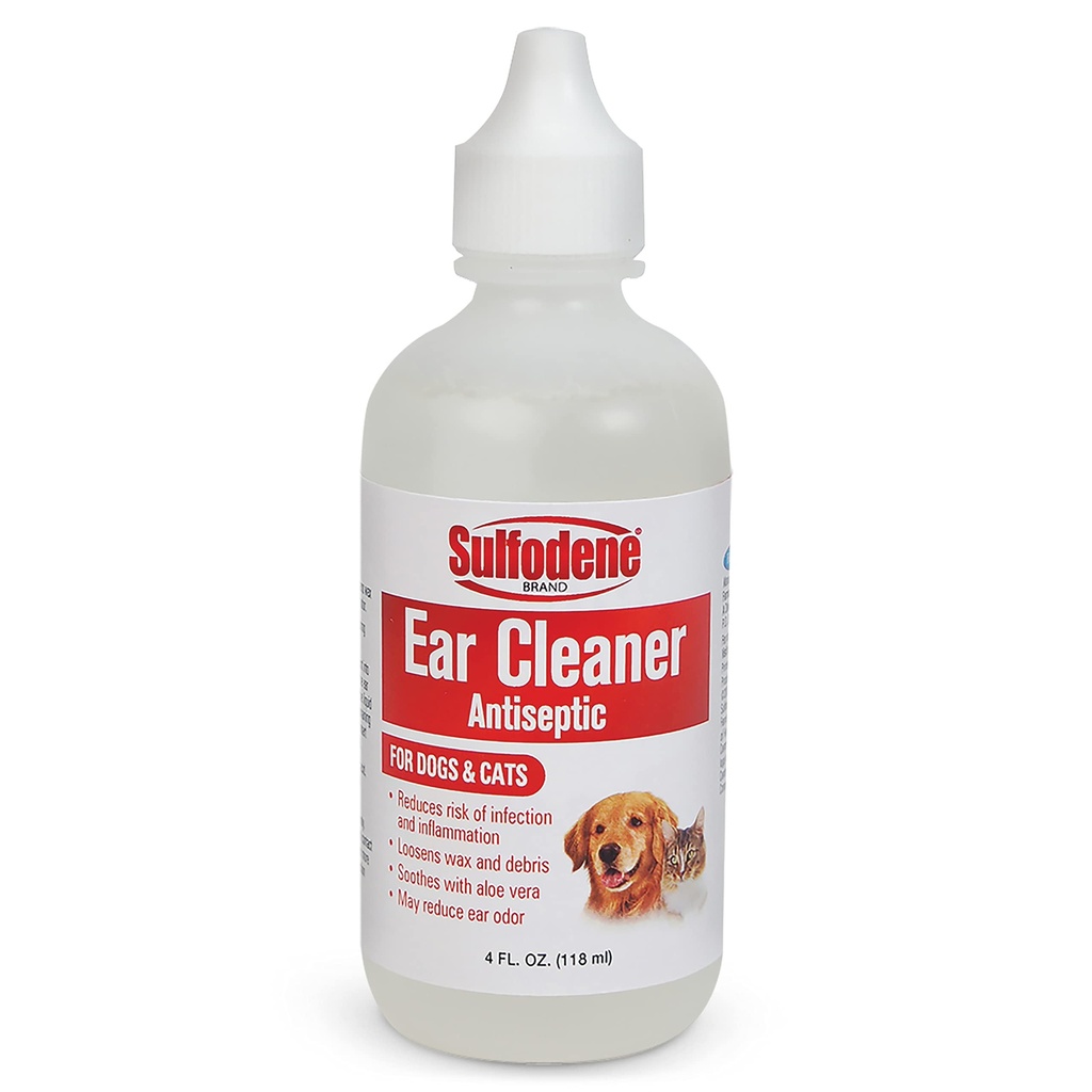 犬と猫のためのSulfodeneイヤークリーナー4oz