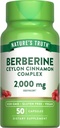 セイロンシナモンコンプレックスと自然の真理 Berberine | 2,000mg | 50 ビーガンカプセル | ヴィーガン, 非GMO, グルテンフリーサプリメント