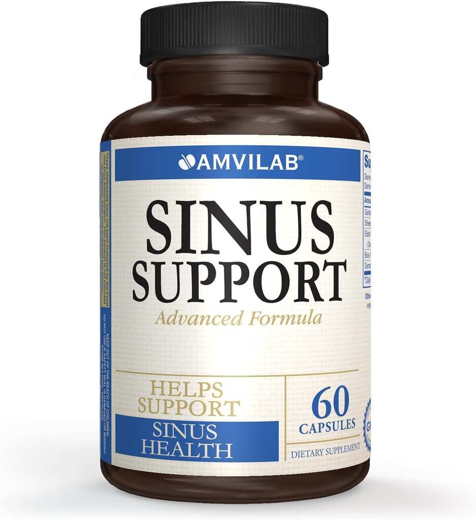 Sinus サポート、高度の方式は、サポートSinusの健康、60カプセル1か月の供給を助けます