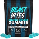 BEAST BITES - クレアチン注入ガミー - サービングごとに5gクレアクレアクレアクレアチンモノハイド - NSFスポーツ認定 - 30サービング