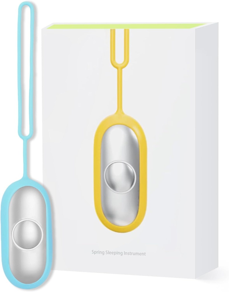 Compact Handheld Sleep Aid Device - Relaxation Tool for Improved Sleep, Mood & Focus, Adjustable Massage Intensity, Portable & Easy to Carry（Blue）