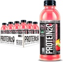 Protein2o + 電解液、低カロリープロテイン注入水、15g 乳液プロテイン分離液、イチゴバナナ、16.91 fl oz(12パック)