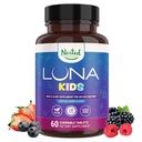 LUNA Kids | #1 子ども向け睡眠補助錠+ 敏感な大人向け | 天然由来成分 | 60 x 咀嚼可能な丸薬 | 群馬、メルトニン、バレリアン、レモンバーム