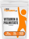 BulkSupplements.comビタミンA Palmitateパウダー - Retinol Palmitateとして、免疫&アイサポートのためのビタミンAサプリメント - グルテンフリー、給餌あたり35mg、50g(1.8オンス)(パッケージ1)