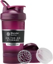 ピルオーガナイザーとプロテインパウダー、古典的なV2 ProStakシステム、22-Ounce、プラムのためのストレージを備えたBlenderBottleシェーカーボトル
