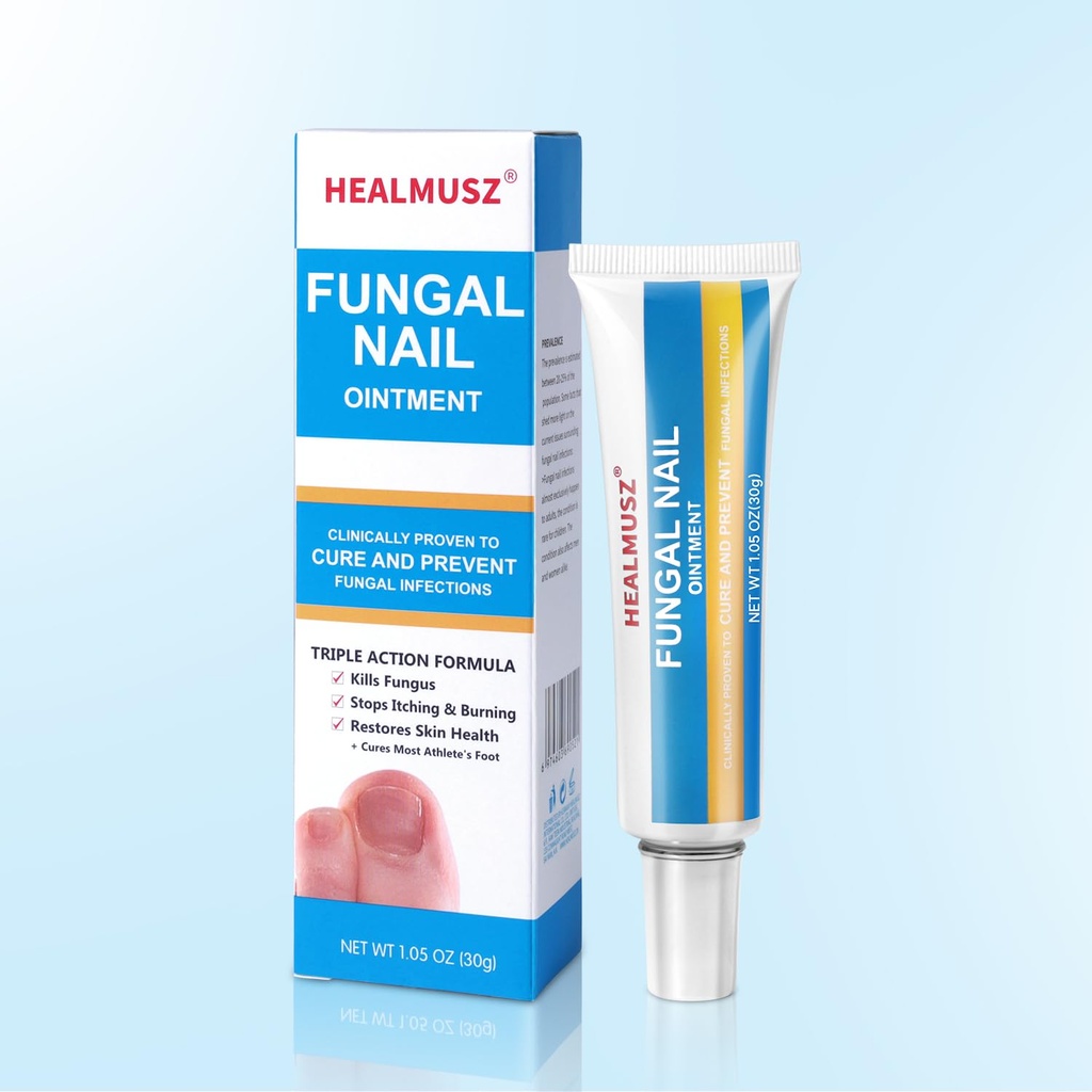 HEALMUSZのつま先の釘の菌類の軟膏、足の爪の健康のためのAntifungalのクリーム、Tolnaftateが付いているフィートの菌。