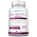 承認された科学® レスベラトロール - トランスレスベラトロールの1000mg - ポリフェノール250mg - 98%純度レベル - バイオペリンが含まれています - 60ビーガンフレンドリーなカプセル - 1ボトル