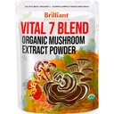 Ellieのベスト7のきのこの粉のエキスのブレンドの補足の有機性114のサービングの高い効力の倍はCordyceps、Reishi、トルコの尾、Chaga、ライオンのマニー- 4ozを抽出しました